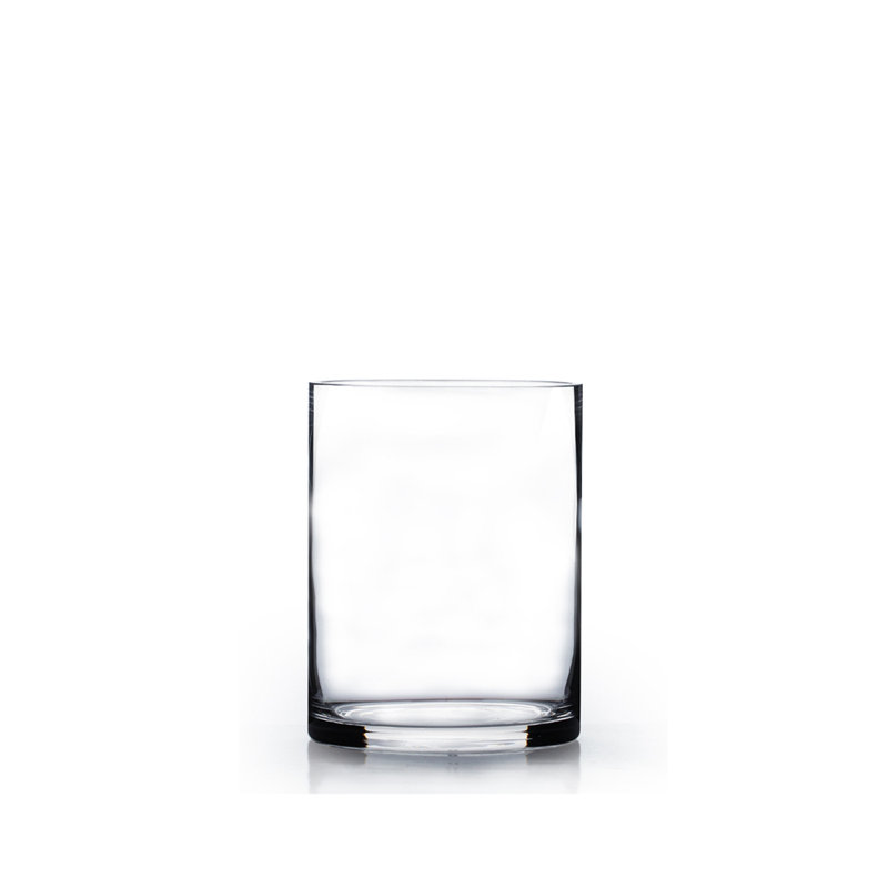 Madelynn Handmade Glass Table Vase, 6" H x 5" W x 5" D