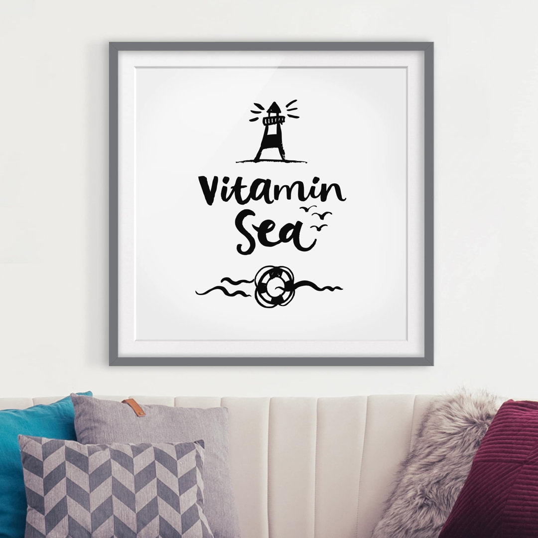 Gerahmtes Poster Vitamin Sea