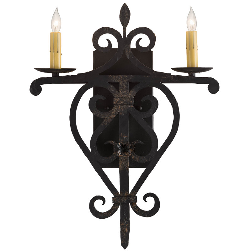 Fleur-de-lis 2 - Light Candle Wall Light