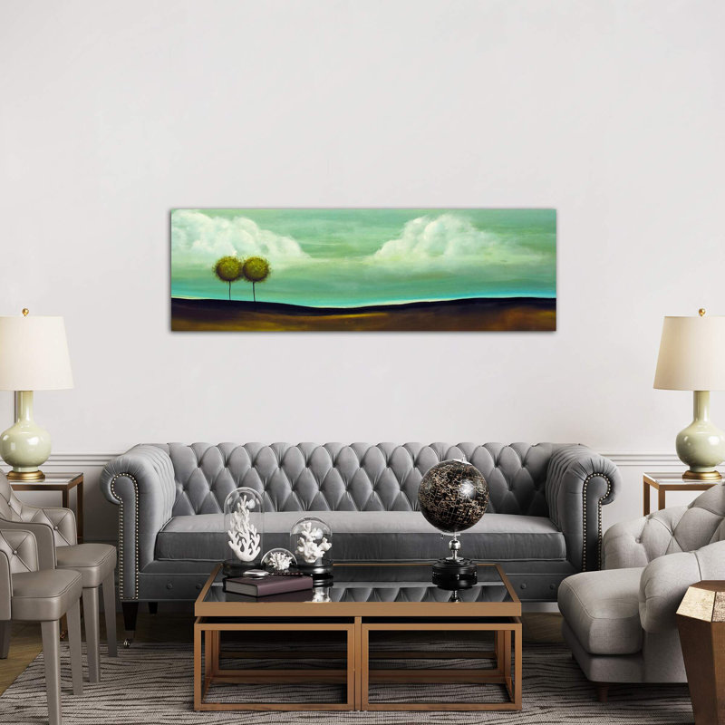 Happily Ever After by Heather Offord - Wrapped Canvas Panoramic Painting, 30.48 cm H x 91.44 cm W x 1.91 cm D, No Frame