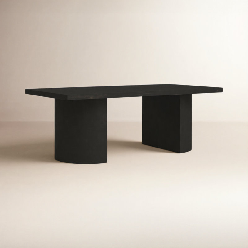 Moscow Solid Wood Coffee Table, Black