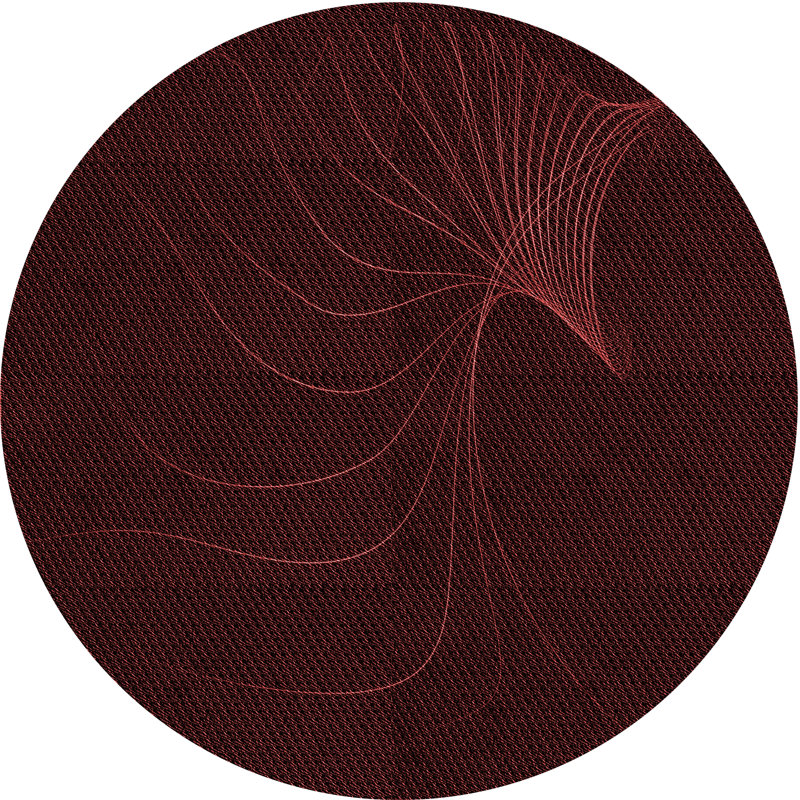 Performance Wool Abstract Indoor Rug, Round 8'