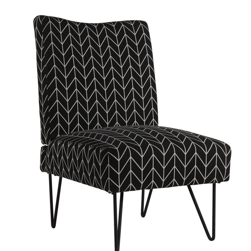 Fauteuil de chambre Firkins, Chevron noir