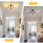 Modern 72 CM 6-Light Sputnik Semi Flush Ceiling Light-1089449398