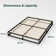 Dekker Metal Platform Bed with Wooden slat support 15cm/6in Height