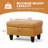 Rectangular Storage Ottoman Bench, Cream Faux Leather Footrest with Hydraulic Lift-Top, Coffee Table Stool for Living Room, Bedroom, Entryway, Ginger-126242948