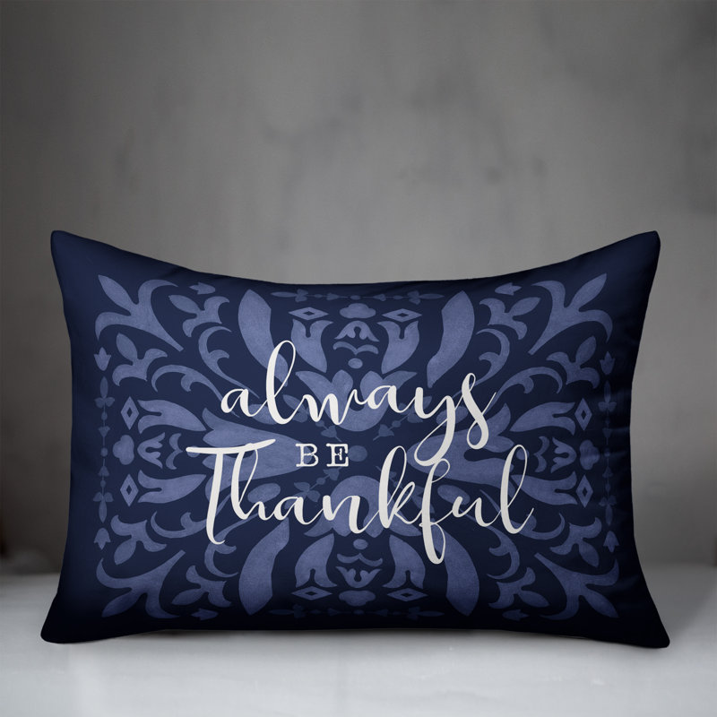  Always Be Thankful Rectangular Pillow Cover & Insert