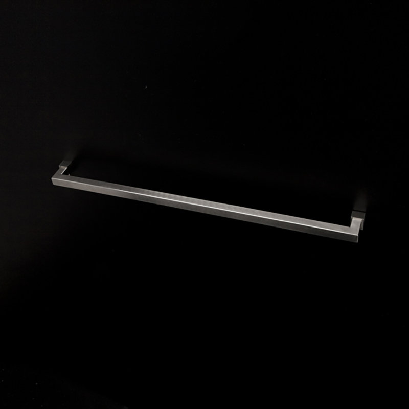 Quadro Towel Bar, Brushed Stainless Steel, 0.88" H x 24.5" L x 3.25" D