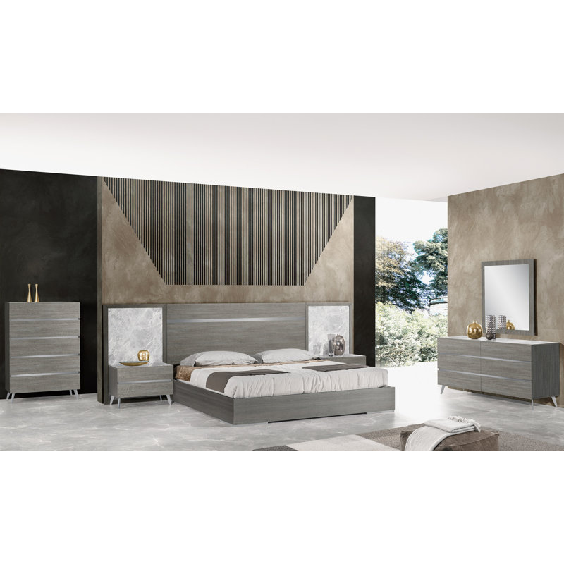Coldin Wood Flat Wall Mirror