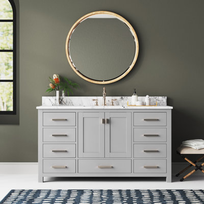 Meuble-lavabo simple 60 po avec plateau Souther
