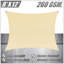 Voile d’ombrage rectangulaire 8 pi x 12 po renforcée super ring