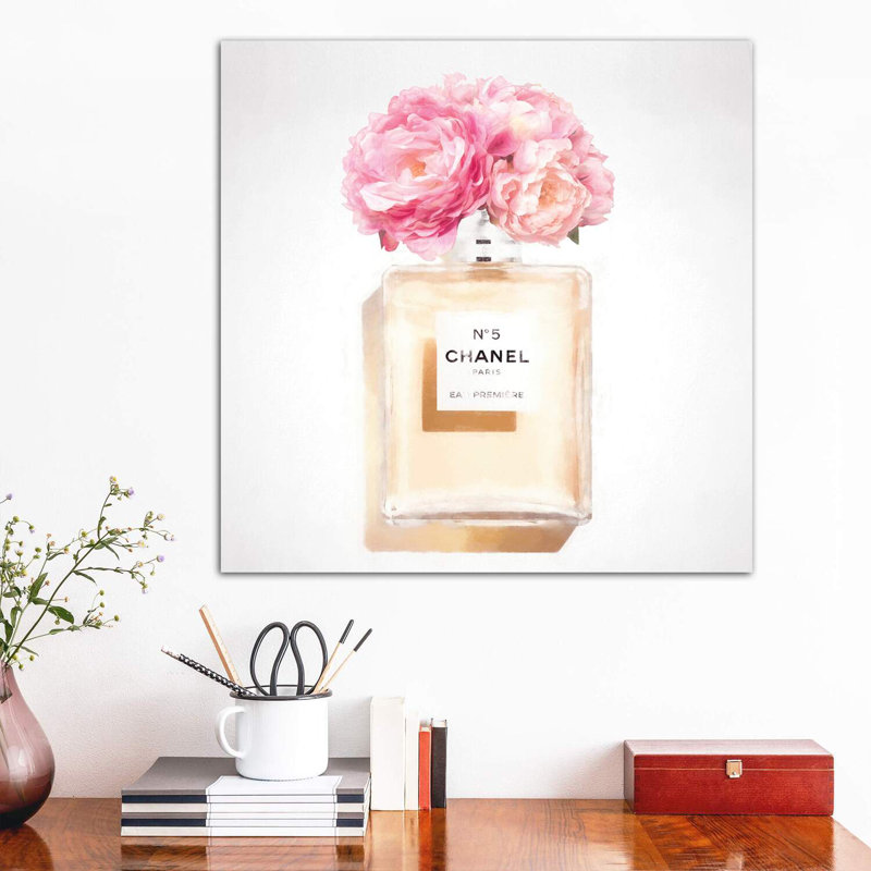 Peony Perfume - Wrapped Canvas Print, 66.04 cm H x 66.04 cm W x 1.91 cm D