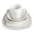 Gibson Home Everyday Square 40-Piece Expanded Dinnerware Set, White Porcelain