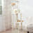 PETMAKER 6-Foot Cat Tower, Cat Condo 9 Sisal Rope Scratching Posts with Hanging Toys-126399145-126399146