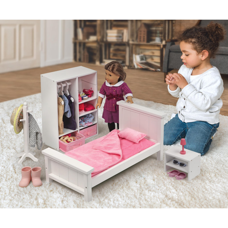 Bedroom Furniture Set for 18 inch Dolls