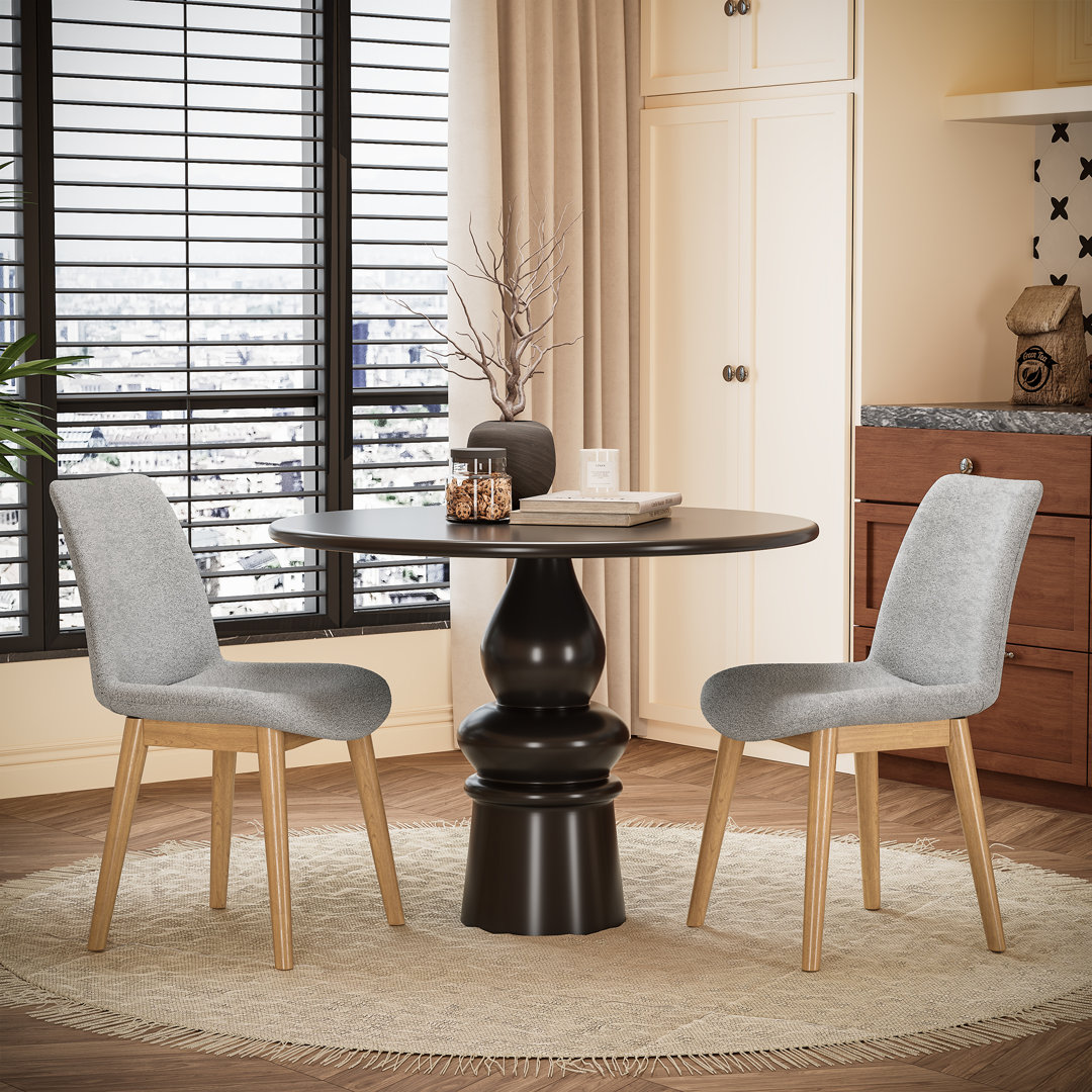 Hamish 47cm H Linen Blend Upholstered Parsons Chair