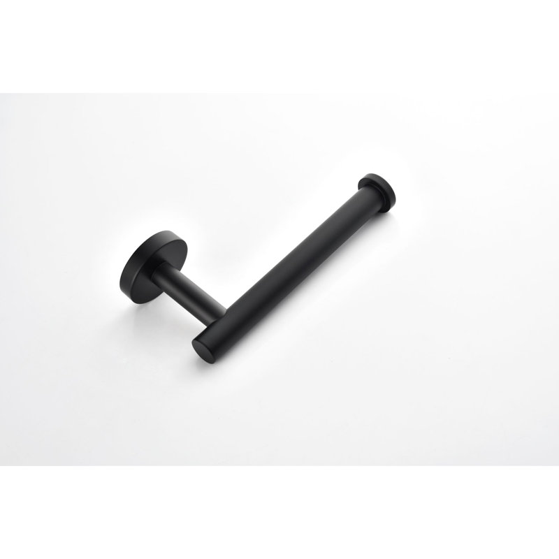 Distributeur de papier hygiénique pour salle de bain, paquet de 2 - Distributeur mural en acier inoxydable antirouille noir mat Sus304