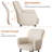 Modern Faux Leather Upholstered Arm Dining Chair-1216508363