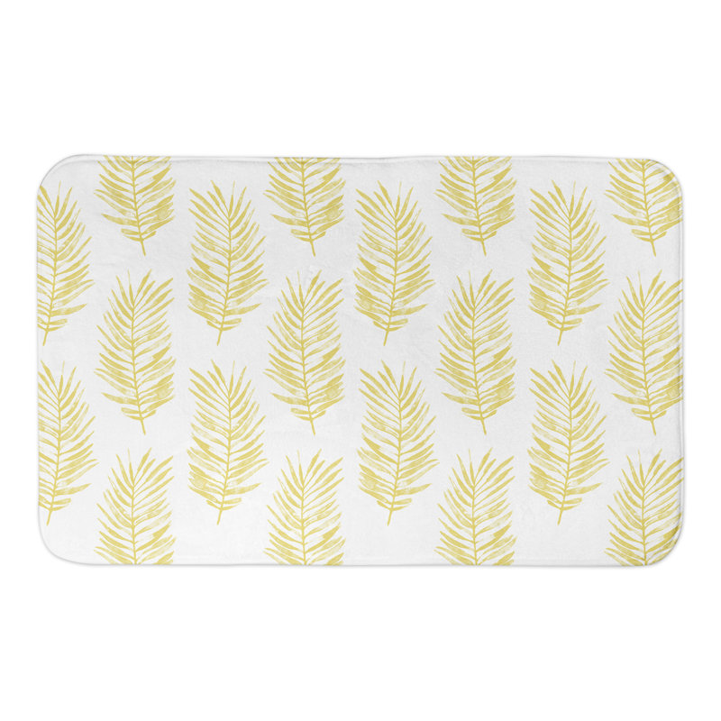 Tapis de bain Carissa, Jaune
