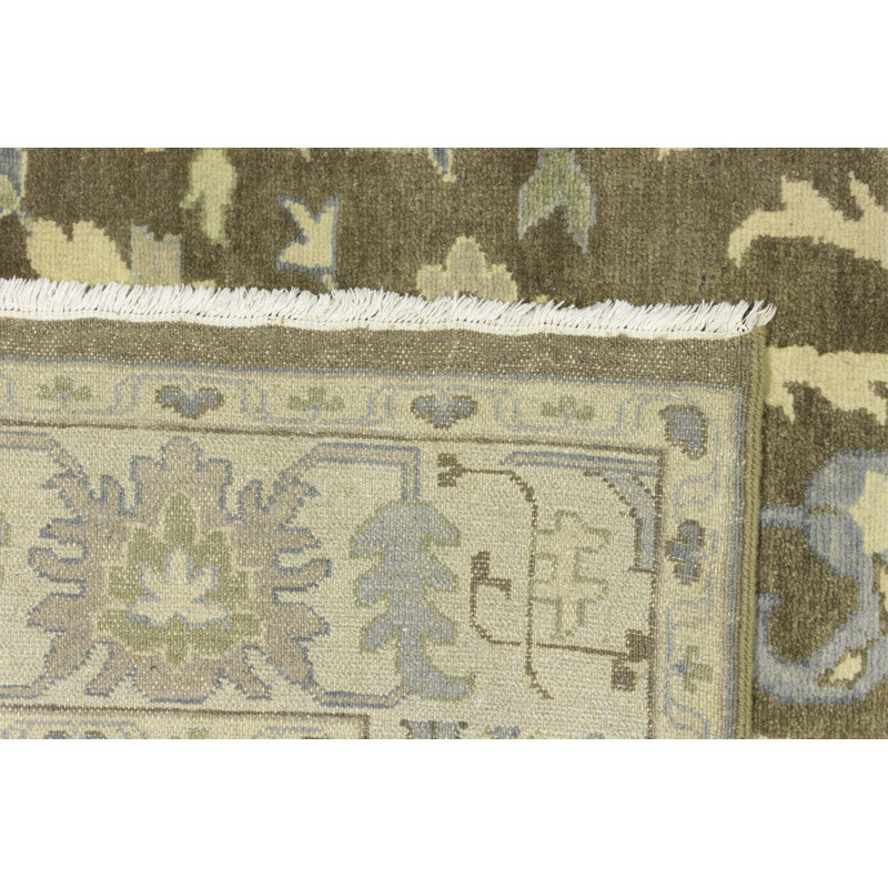 Tapis oriental brun Oushak Chobi