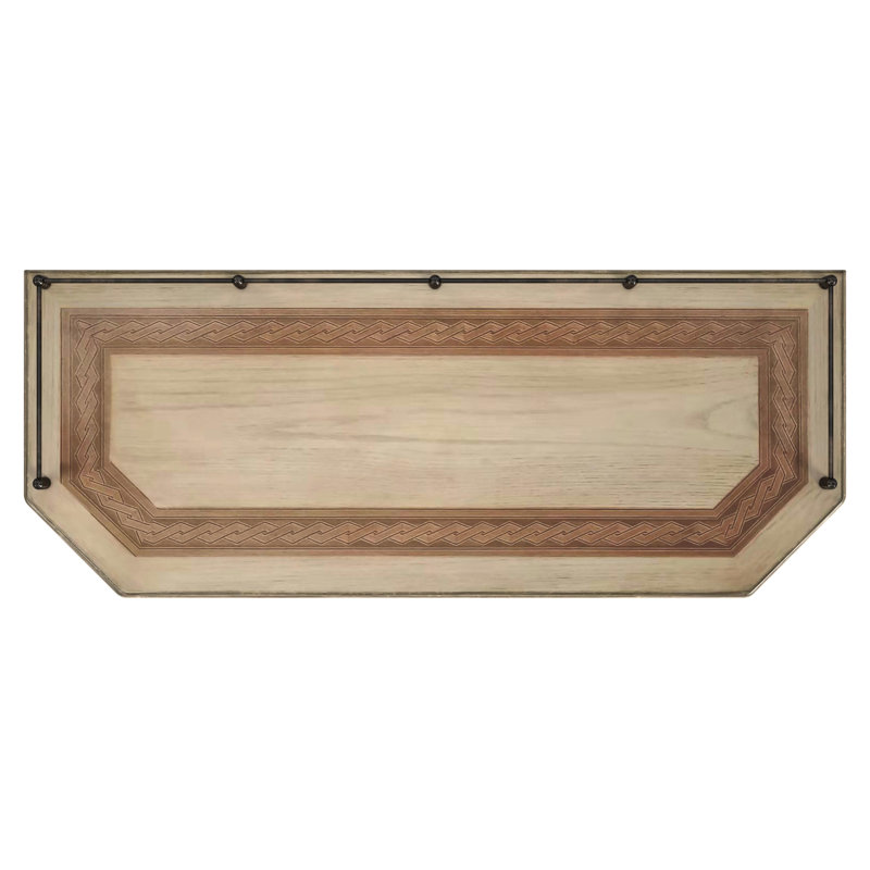 Charleston One Drawer Console Table, Antique Beige