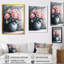 Hortensia rose dans un vase monochrome - décoration murale hortensia-2047851591-2047851588-2047851598