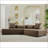 Modern 4-Seater Sectional Couch with four pillows-1415024652