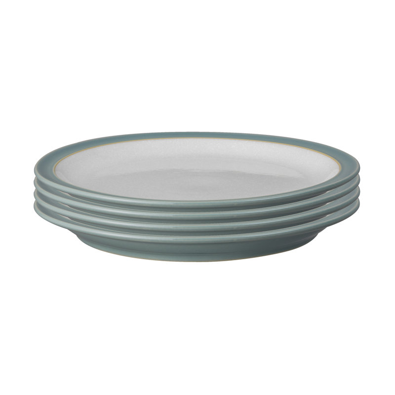 Elements Fern Green S/4 Dinner Plates, Green