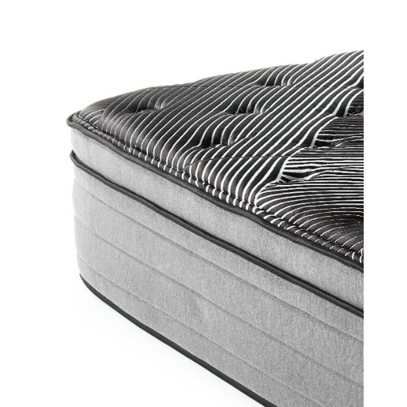 Matelas simple 15 po Pure Ice - Ultra agréable. 2 po avec cuivre, gel, argent, graphite. Bobines enveloppantes à rebords enveloppants et silencieux. Réglable. Made In Us Peaceful. Silencieux et confortable