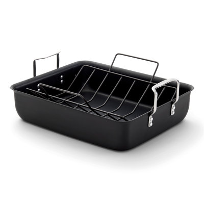 Hard-Anodized Nonstick 16-Inch Roasting Pan with Rack