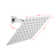 1-Spray Patterns With 2.5 GPM 8 In. Wall Mount Fixed Shower Head