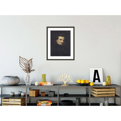 Hector Berlioz (1803-69), Gustave Courbet, estampe numérique encadrée