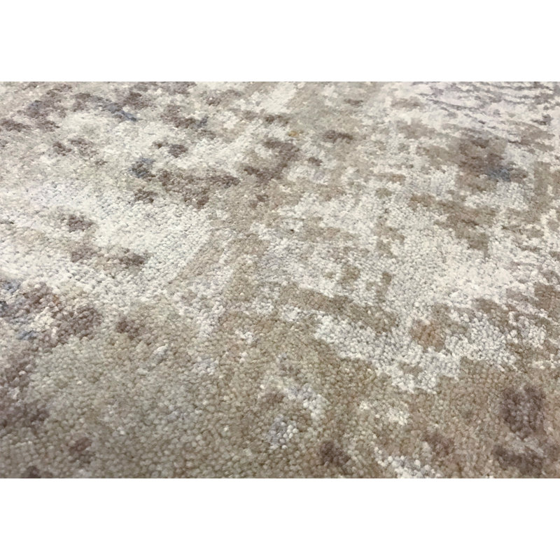 Himalayan Hand Woven Wool Abstract Area Rug