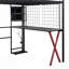 Lit mezzanine avec poste de travail intégré, garde-robe, escalier de rangement et DEL-1139280882-1139280883