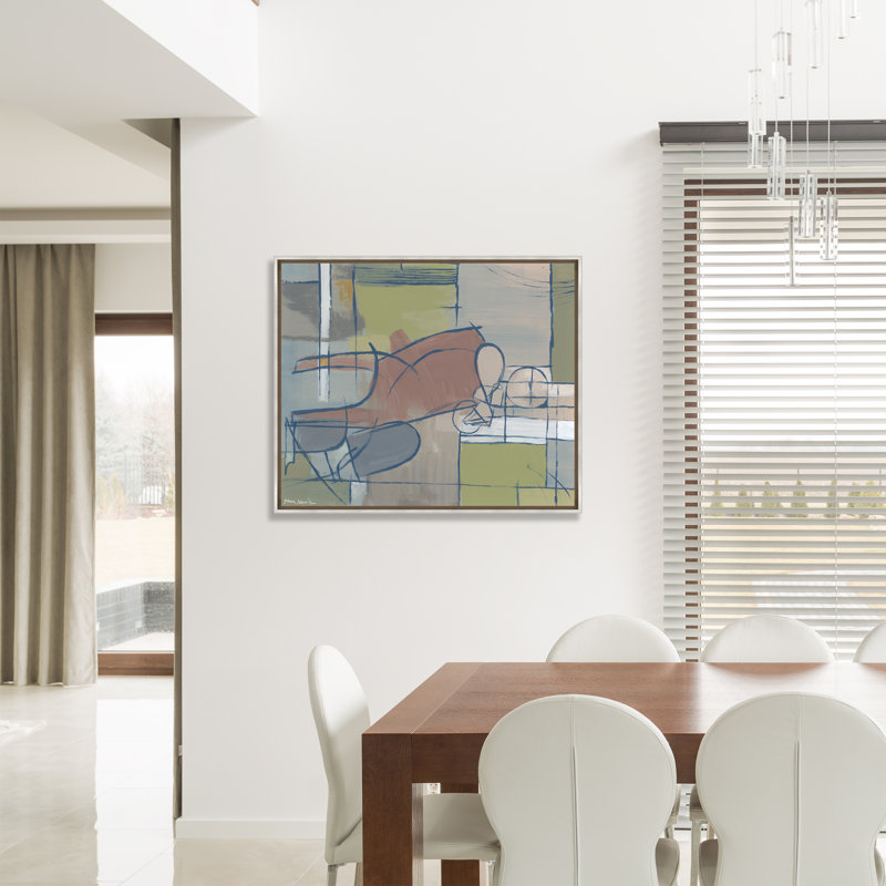 "La figure dans une chaise rouge" par Sam Nash, H 31,5 po x l 37,5 po