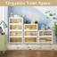 Grands bacs de rangement empilables avec couvercles-111089982