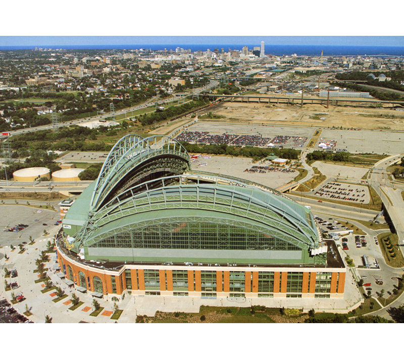 Milwaukee Brewers At Miller Park, H 13 po x l 18 po