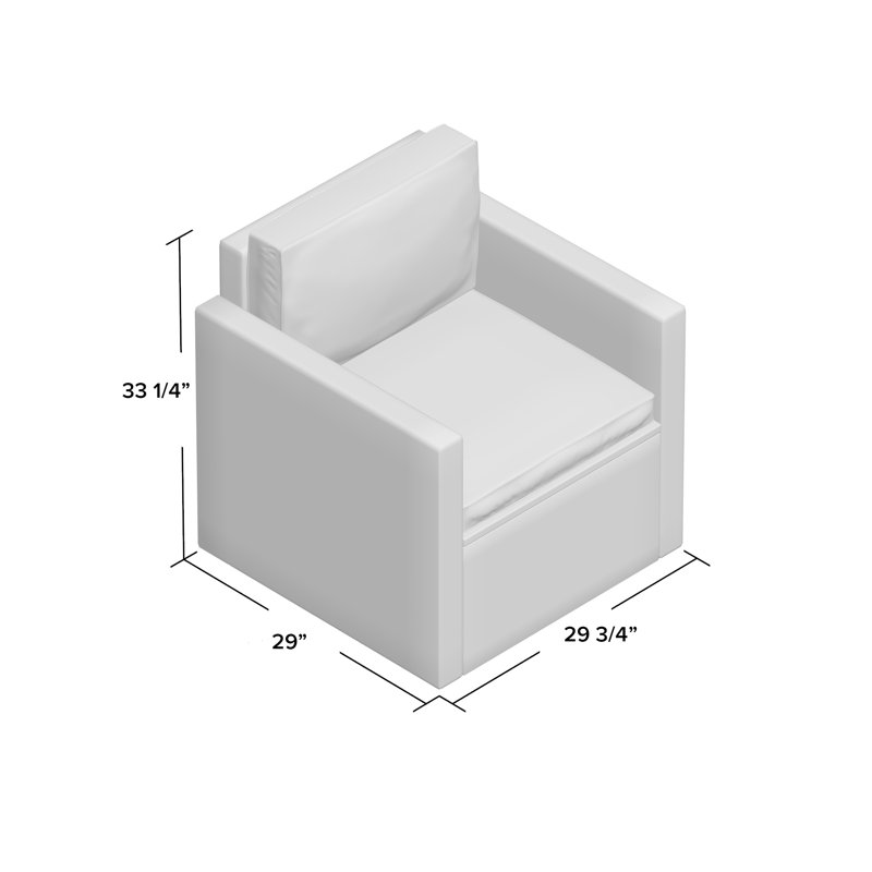 Chaise de patio avec coussin Okamoto, Sable