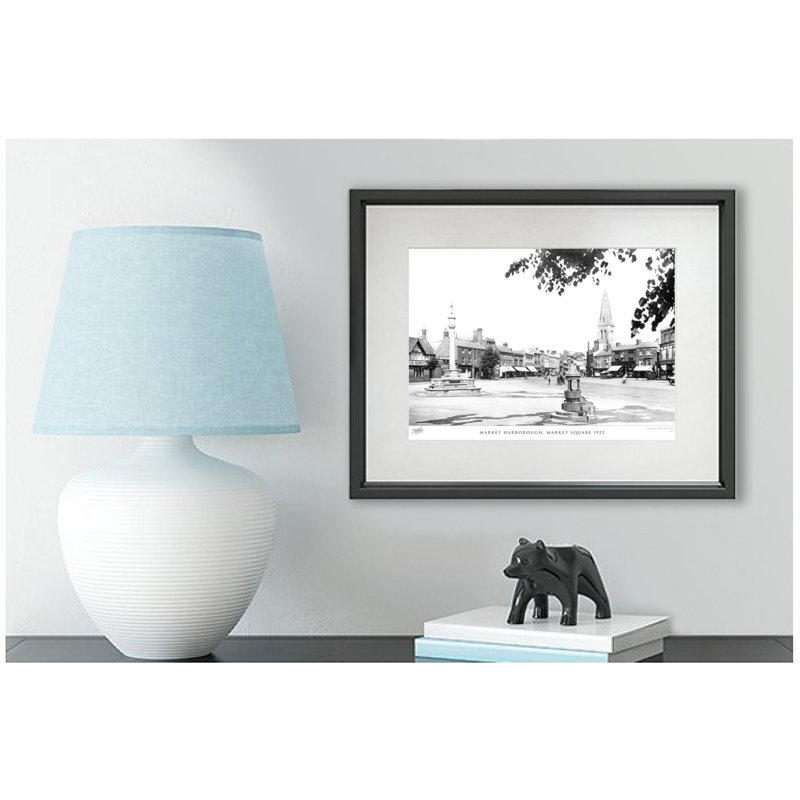 Market Harborough, Market Square 1922 - Single Picture Frame Print, 48.4cm H x 63.6cm W x 2.3cm D