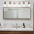 6-Light Bathroom Vanity Lights Brushed Nickel Bathroom Lighting Fixtures Over Mirror with Clear Glass Shade, Modern Wall Sconce Vanity Light Fixtures for Bedroom Living Room-260907032
