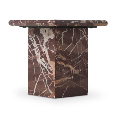Table de bout en marbre véritable Olene