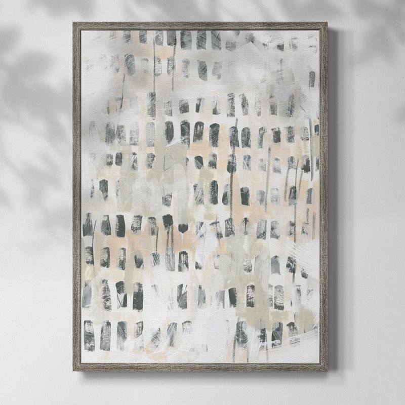 Sand Glyphs III Framed Print - Solid Wood, 21" H x 17" W