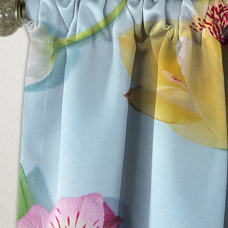 Panneau de rideau simple occultant Fresh Fresh Blooming Flowers, L 52 po x L 108 po