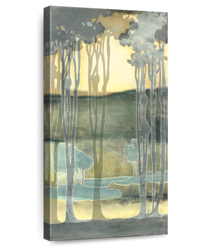 Small Nouveau Landscape II, 36" H x 18" W