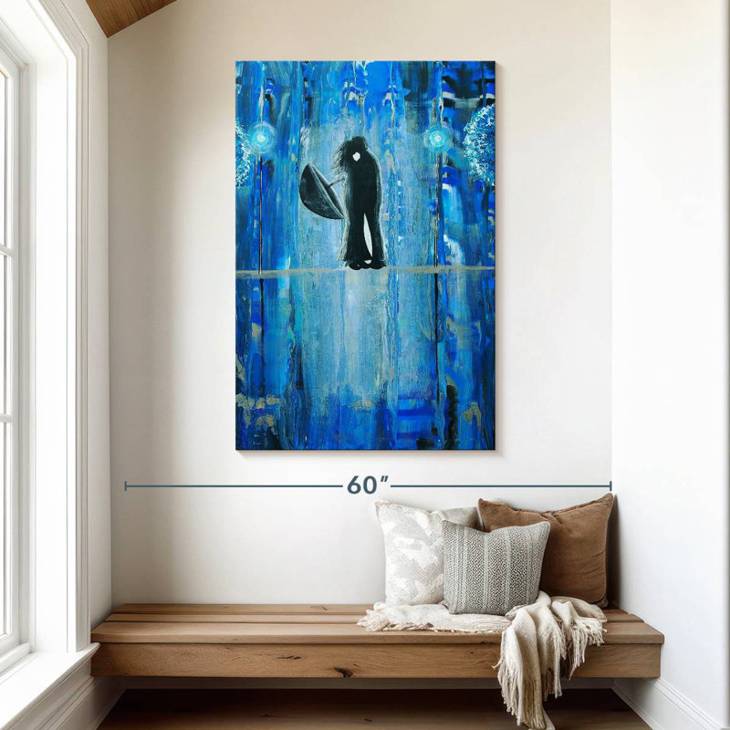 Kelan Sapphire Rain Romance, 48" H x 32" W