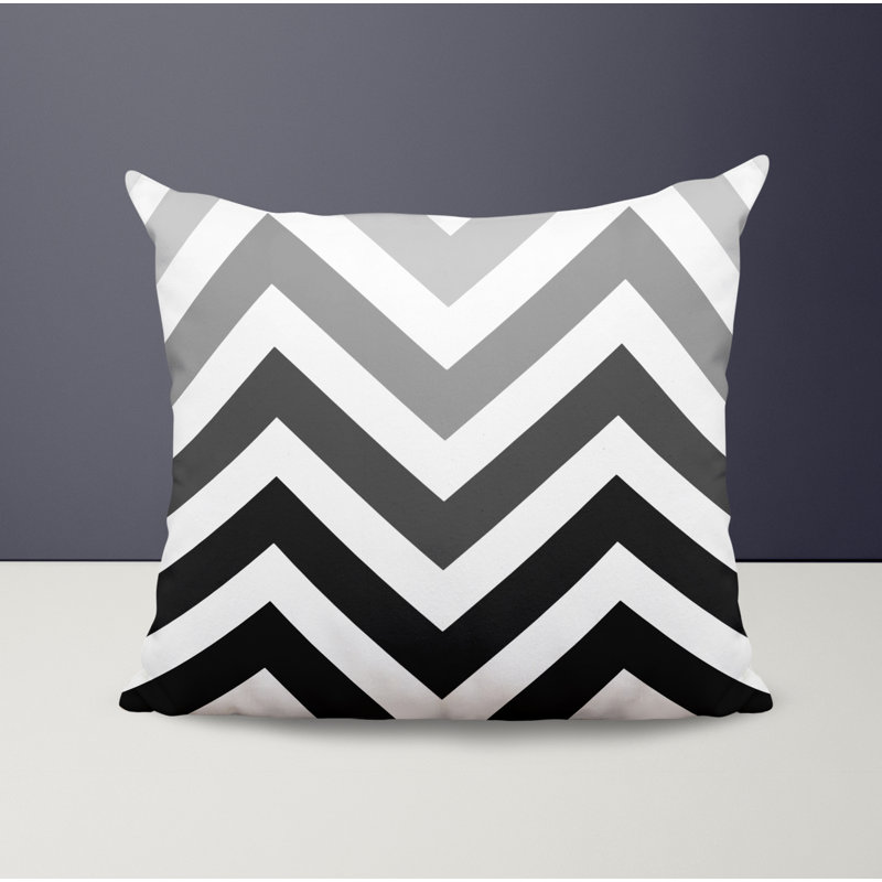 Housse et insert de coussin décoratif en polyester, L 19 po x H 19 po, Noir