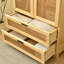 Armoire en rotin massif avec 2 tiroirs-1991564595