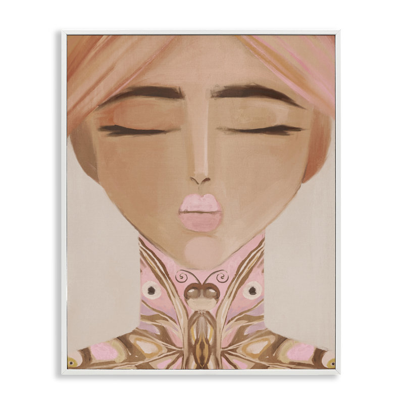 «Lady Butterfly Portrait», estampe numérique, design par Anna Lischenko, 20" H x 16" W