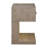 1-drawer Nightstand Bedside Table Barley Brown
