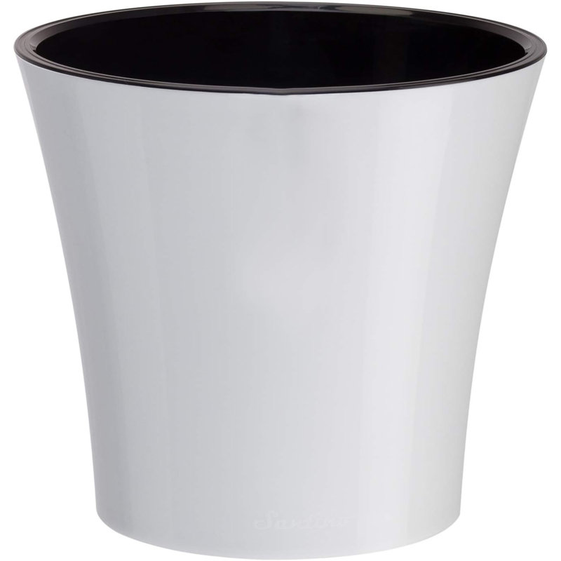 Lilabai Pot Planter, White, 5" H x 5.3" W x 5.3" D